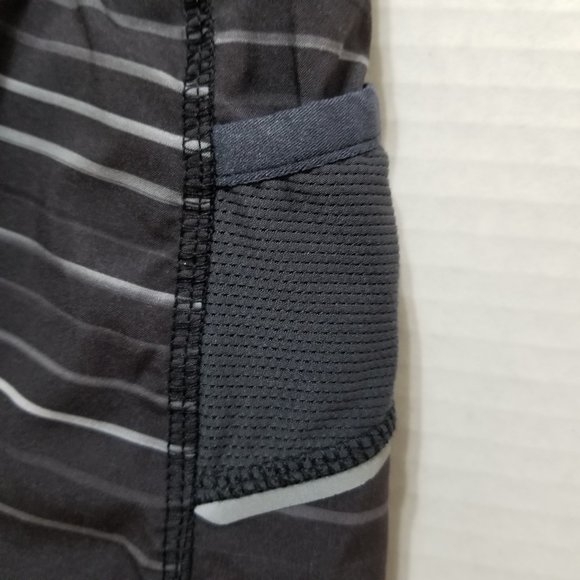 Athleta shorts XS Ready Set Go Running striped gym workout running athletic - Picture 4 of 12